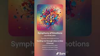 Symphony of Emotions  Ai song Full song coming soon  subscribe to my channel aimusicgeneration [upl. by Enirod924]