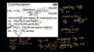 In the reaction sequence molecular M and reagent R respectively are [upl. by Flita]