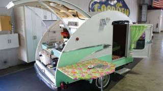 Vintage Teardrop Camper with 1956 Parklane Trim  1993 Bailey Built Unit [upl. by Volotta]