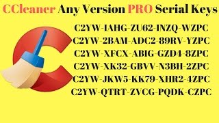 Ccleaner professional any Version Serial Keys 2017 [upl. by Gilly]