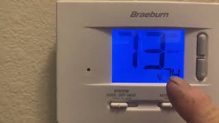 BRAEBURN 1020 Thermostat Review Easy to Use Works Great Good Value [upl. by Noteloc]