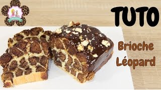 ♡• RECETTE BRIOCHE MOELLEUSE AU CHOCOLAT LEOPARD  FACILE ET RAPIDE  HOW TO MAKE A LEAOPARD CAKE •♡ [upl. by Alleinnad93]