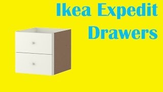 Ikea kallax Expedit Drawers put together [upl. by Ydissahc288]