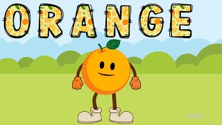 Orange Phonics Spell Orange Preschool Learning Baby Can Speak [upl. by Damarra]