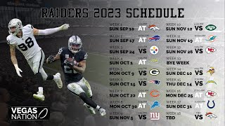 Raiders 2023 Season Schedule Released [upl. by Broddy155]