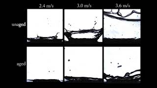 Effect of thixotropic aging on drop impact of yieldstress fluids on thin films [upl. by Irmina]