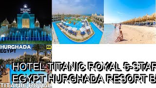 Hotel Titanic Royal 5 star Egypt Hurghada Resort Beach [upl. by Alesi]