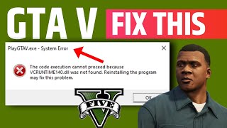 gta v launcherexe system error  how to fix gta 5 system error d3dcompiler43dll  Fix gta v error [upl. by Giulio]