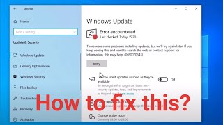 how to fix Windows Update error encountered 0x80070643  windows update error encountered [upl. by Ahsaten]