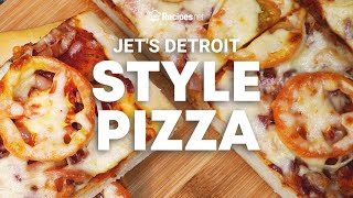 JETS DETROIT STYLE PIZZA  EASY HOMEMADE RECIPE  Recipesnet [upl. by Ishmael596]