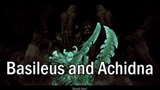 Darksiders 2  Basileus and Achidna Boss Fight [upl. by Ezra]