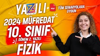 10SINIF FİZİK 1DÖNEM 2YAZILI Hazırlık  20232024 Güncel Yazılı Formatı📂PDF [upl. by Rehpotsyrhc]