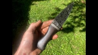 Forging a scrap pile sgian dubh knife [upl. by Gilcrest]