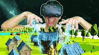 BUILDING AN ENTIRE WORLD AS AN ALL POWERFUL GOD IN VR  DEISIM VR HTC VIVE Gameplay [upl. by Geof]