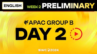 ENGLISH SWC2024 ASIAPACIFIC Preliminary Group B Day 2  Summoners War [upl. by Ardekan628]