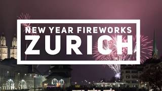 New Years Eve Fireworks in Zurich Switzerland [upl. by Hogle]