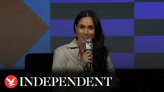 Meghan encourages public to advocate for what is right in International Womens Day speech [upl. by Ghassan947]