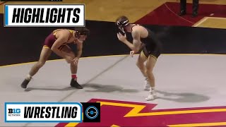 141 LBS 1 Jaydin Eierman Iowa vs Marcos Polanco Minnesota  2021 B1G Wrestling [upl. by Eart4]