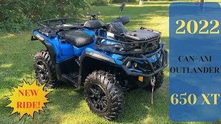 New Ride  2022 CANAM Outlander 650 XT [upl. by Eleets498]