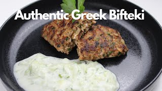 How to cook Authentic Greek Food  Bifteki Recipe stuffed with Feta Cheese  Greek Food Recipes [upl. by Eyar]