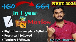 NEET 2025 Roadmap  Dropper to Topper  Motion NEET  Yakeen 20 [upl. by Grounds]