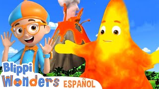 Volcanes  Blippi Wonders  Caricaturas para niños [upl. by Atsugua]