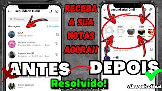 NOTAS DO INSTAGRAM🔴 Notas Do Instagram Não Aparece ATIVE A FUNÇÃO DE NOTAS Como Resolver [upl. by Leumas]