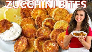 Fried Zucchini Chips Recipe 3 Ways  Best Dipping Sauce [upl. by Anderer]