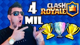 DESAFIO DOS 4 MIL TROFÉUS ACEITO  Clash Royale [upl. by Drape14]