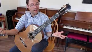 Lesson Barre Exercise for BeginnerIntermediate Classical Guitar [upl. by Aretse903]