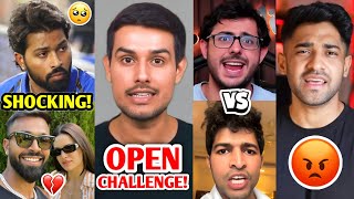 This News has SHOCKED Everyone 😱 Dhruv Rathe OPEN Challenge CarryMinati Vs JoginderHardik Natasa [upl. by Itteb210]