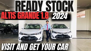 ALTIS GRANDE 18 CVT 2024 AVAILABE IN READY STOCK AT TOYOTA JHELUM MOTORStoyota altisgrande2024 [upl. by Moynahan801]