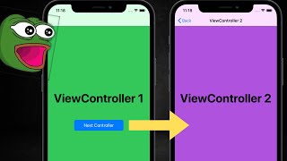 How to open a new view with a button programatically UIKit Swift 2023 [upl. by Abernathy]