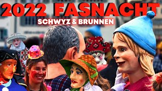 Die Fasnacht ist da 2022 Schweiz Fasnacht  Schwyz amp Brunnen  Schwyzer Nüssler 4K [upl. by Achilles707]