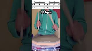 Hybrid Rudiments n5  Cheese Flam Accent hybridrudiments drumrudiments drumlessons drumpad [upl. by Aerehs]