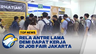 Bursa Lowongan Kerja di Jakarta Ramai Didatangi Pekerja [upl. by Daffy]