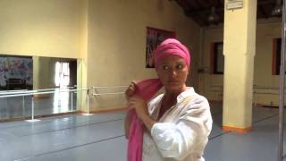 Come fare il turbante tutorial [upl. by Anawal]