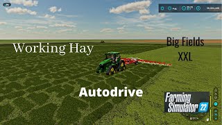 FS22 Big Fields XXL Hay Work With Autodrive Pt 1 [upl. by Lalise637]