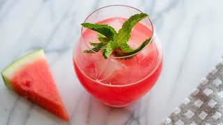 Watermelon Mint Cooler  The Perfect Summer Cocktail [upl. by Nimajneb]