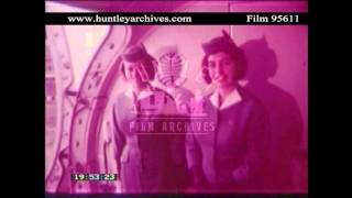 Airline Hostesses 1960s Archive film 95611 [upl. by Berty732]