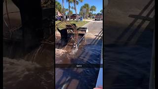 Boat sinks at boat ramp florida fail airboat gonewrong boat [upl. by Assirrec838]