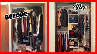 DIY SMALL CLOSET MAKEOVER FT CLOSET MAID  ORGANIZATION REMODEL amp CUSTOMIZATION  RishaaMariee [upl. by Rihaz]