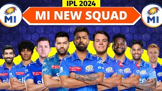 IPL 2024  Mumbai Indians Team Full Squad  MI New Squad 2024  MI Team Players List 2024 [upl. by Iaka]