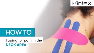 HOW TO  Kinesiology taping for pain in the neck area [upl. by Atkins99]