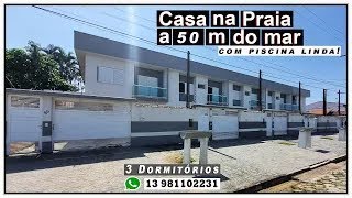 🏠 Casa incrível na praia a 50 m do mar com piscina Cibratel II [upl. by Auehsoj]