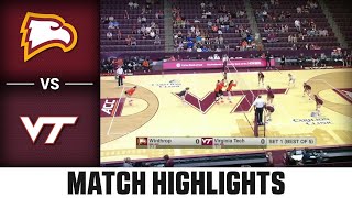 Winthrop vs Virginia Tech Match Highlights  2024 ACC Volleyball [upl. by Orrocos]