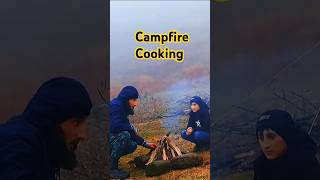 Campfire Cooking  Rain Camping  Relaxing [upl. by Jerman]