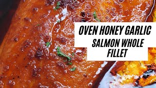 Oven Honey Garlic Salmon  BROILED OR BAKED SALMON [upl. by Woodall747]