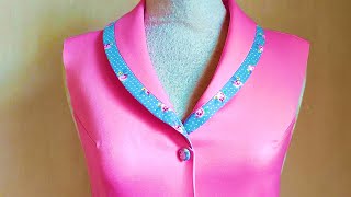 Basic collar neck sewing tips  Easy technique for beginners [upl. by Reeves]