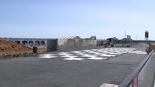 Paddock victory lane renovations taking place at Pocono Raceway [upl. by Kidd]